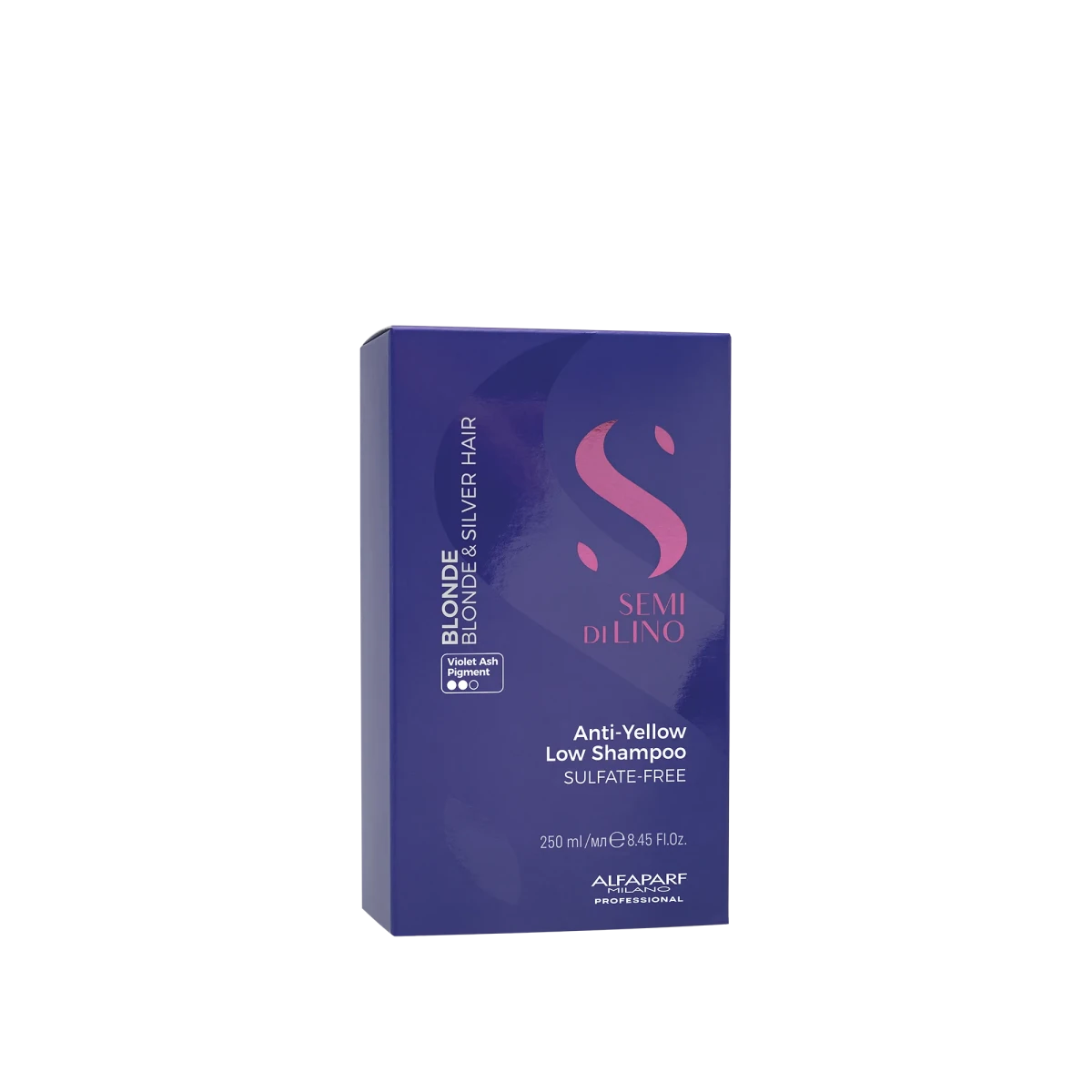 Alfaparf Milano Semi Di Lino Blonde Intense Anti-Yellow Low Shampoo - шампоан за руса коса - HOF.BG