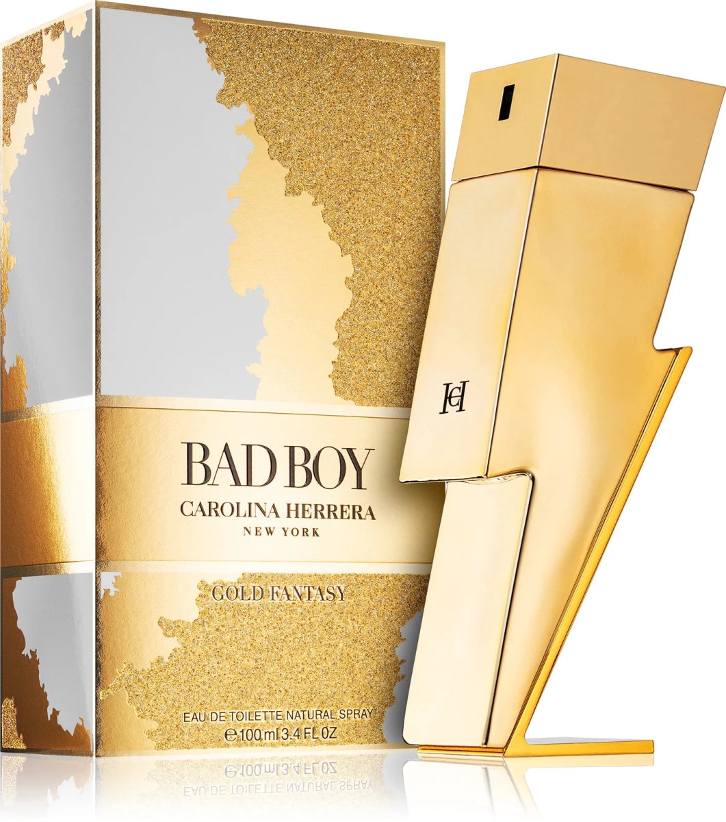 Carolina Herrera Bad Boy Gold Fantasy - Тоалетна вода за мъже EDT - HOF.BG