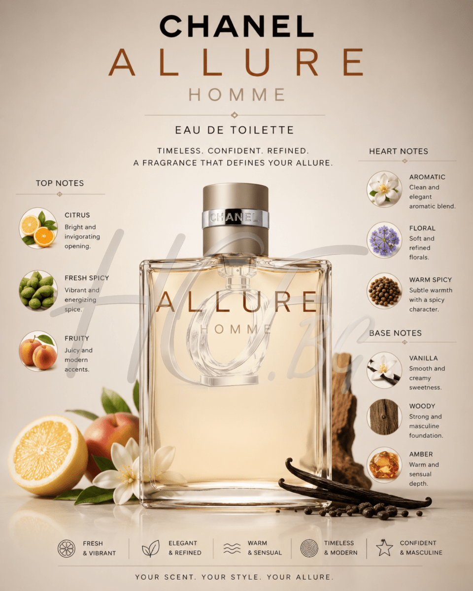 Chanel Allure Homme - Тоалетна вода за мъже EDT - HOF.BG