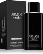 Armani Code 2023 мъжка тоалетна вода, флакон за многократно пълнене