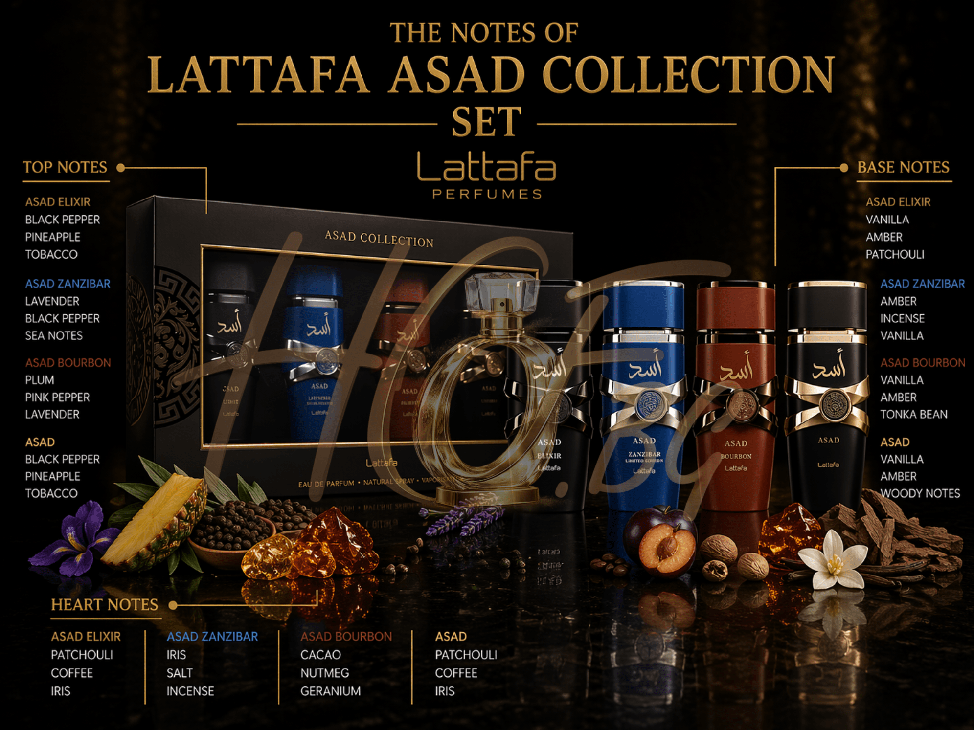 Lattafa Asad Collection SET 4 x 25 ml - КОМПЛЕКТ - HOF.BG
